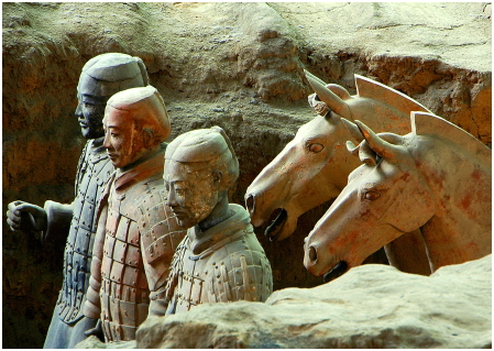 Krieger der Terracotta-Armee, Xian, China JK_Terracotta_Soldaten_Xian_China